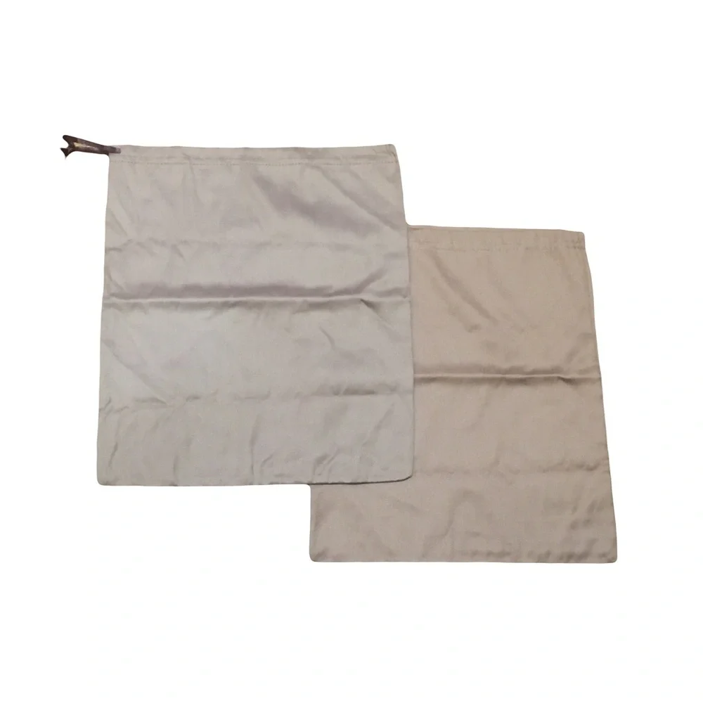 Gianvito Rossi Milano Two (2) Tan Drawstring Dust bag Garment bags Light Soft
